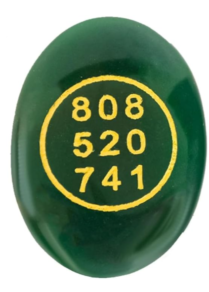 Green Jade Zibu Coin Symbol